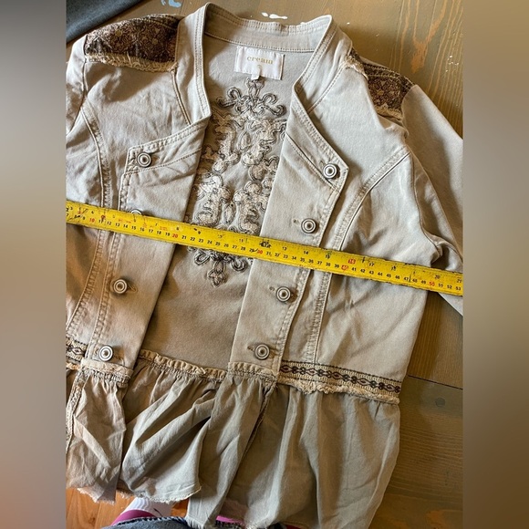 Cream Utility Jacket Size Small - Picture 7 of 9